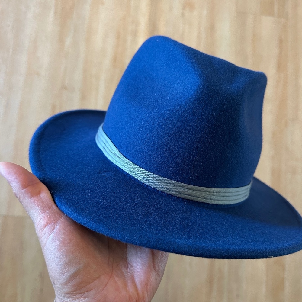 Brixton Blue Fedora Hat